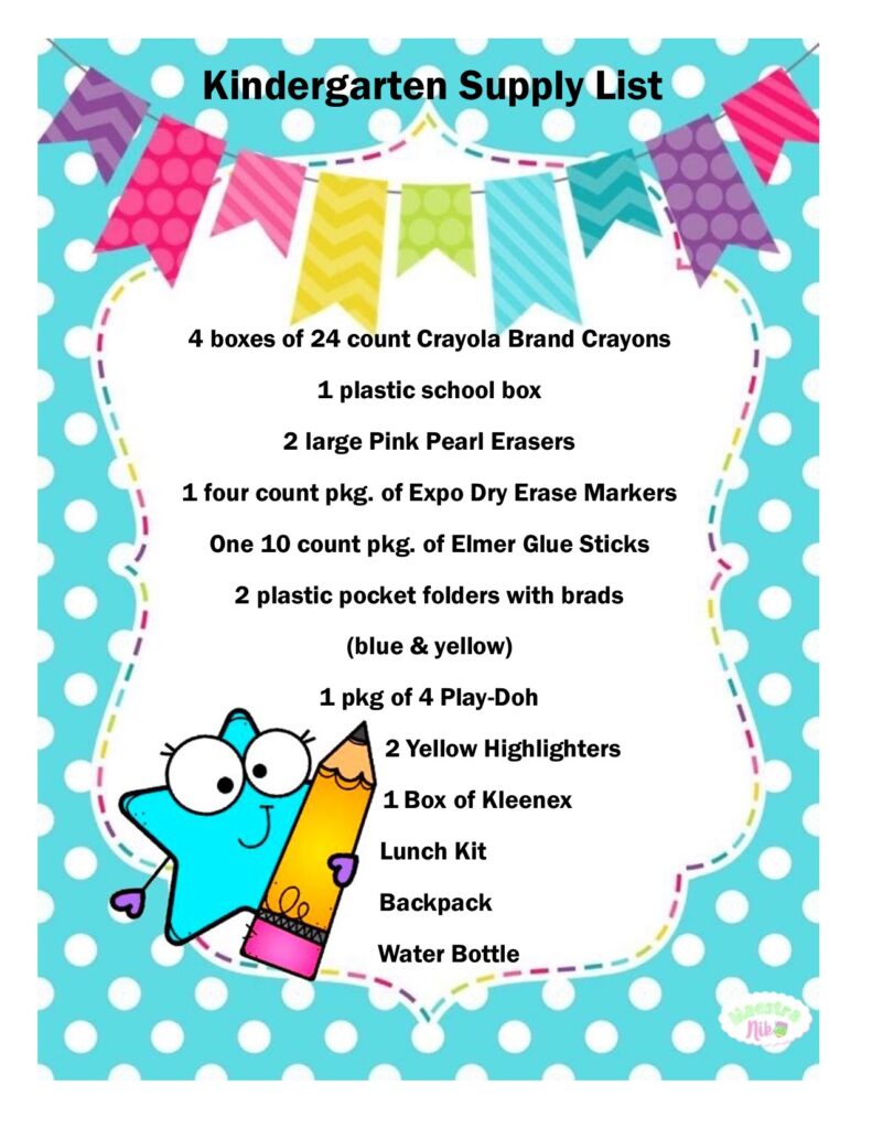 2022-2023 School Supplies List - First Baptist Church